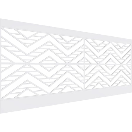 Ekena Millwork 40"H x 94 1/2"W Gilcrest PVC Wainscot Paneling Kit WPK40X94GCT